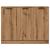 Dulap, stejar artizanal, 90,5x30x70 cm, lemn prelucrat GartenMobel Dekor