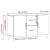 Dulap, stejar artizanal, 100x36x60 cm, lemn prelucrat GartenMobel Dekor
