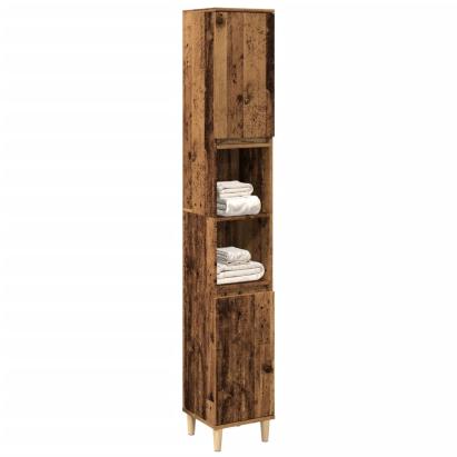Dulap de baie, lemn vechi, 30x30x190 cm, lemn prelucrat GartenMobel Dekor