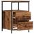Noptiere, 2 buc, lemn vechi, 34x35,5x50 cm, lemn prelucrat GartenMobel Dekor