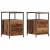 Noptiere, 2 buc, lemn vechi, 34x35,5x50 cm, lemn prelucrat GartenMobel Dekor