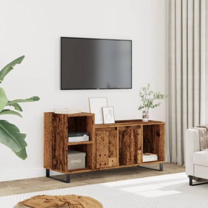 Comodă TV, lemn vechi, 100x35x55 cm, lemn prelucrat GartenMobel Dekor