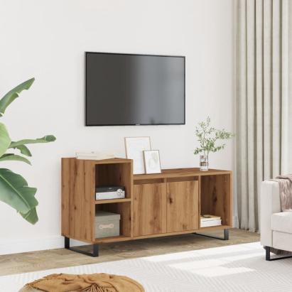 Comodă TV, stejar artizanal, 100x35x55 cm, lemn prelucrat GartenMobel Dekor
