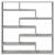 Raft cubic perete cu 7 compartimente gri beton lemn prelucrat GartenMobel Dekor