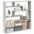 Raft cubic perete cu 7 compartimente gri beton lemn prelucrat GartenMobel Dekor