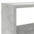Raft cubic perete cu 7 compartimente gri beton lemn prelucrat GartenMobel Dekor