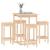 Set mobilier de bar, 5 piese, lemn masiv de pin GartenMobel Dekor