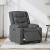 Fotoliu rabatabil electric, gri închis, material textil GartenMobel Dekor