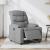 Fotoliu rabatabil electric, gri deschis, textil GartenMobel Dekor