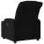 Fotoliu rabatabil electric, negru, material textil GartenMobel Dekor