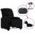 Fotoliu rabatabil electric, negru, material textil GartenMobel Dekor