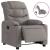 Fotoliu rabatabil electric, gri taupe, material textil GartenMobel Dekor