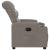 Fotoliu rabatabil electric, gri taupe, material textil GartenMobel Dekor