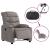 Fotoliu rabatabil electric, gri taupe, material textil GartenMobel Dekor