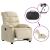 Fotoliu rabatabil electric, crem, material textil GartenMobel Dekor
