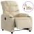 Fotoliu rabatabil electric, crem, material textil GartenMobel Dekor