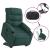 Fotoliu electric rabatabil cu ridicare, verde închis, textil GartenMobel Dekor
