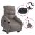 Fotoliu electric rabatabil cu ridicare, gri taupe, textil GartenMobel Dekor