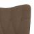 Scaun de relaxare cu taburet, maro, material textil GartenMobel Dekor