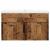 Set mobilier de baie, 2 piese, lemn vechi, lemn prelucrat GartenMobel Dekor