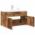 Set mobilier de baie, 2 piese, lemn vechi, lemn prelucrat GartenMobel Dekor