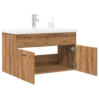 Set mobilier de baie, 2 piese, stejar artizanal, lemn prelucrat GartenMobel Dekor