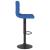 Scaune de bar, 2 buc., albastru, material textil GartenMobel Dekor