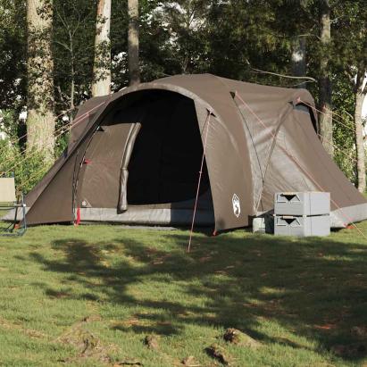 Cort de camping cupolă pentru 6 persoane, maro, impermeabil GartenMobel Dekor