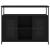 Servantă, negru, 100x35x80 cm, lemn prelucrat GartenMobel Dekor