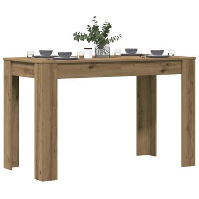 Masă de bucătărie, Stejar artizanal 120x60x76 cm lemn prelucrat GartenMobel Dekor