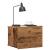 Noptiere de perete, 2 buc., lemn vechi, 40x32x30 cm GartenMobel Dekor