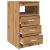 Dulap cu sertar, stejar artizanal, 40x50x76 cm, lemn prelucrat GartenMobel Dekor