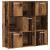 Bibliotecă, lemn vechi, 90x28x90 cm, lemn prelucrat GartenMobel Dekor
