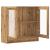Bibliotecă, stejar artizanal, 82,5x30,5x80 cm, lemn prelucrat GartenMobel Dekor