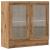 Bibliotecă, stejar artizanal, 82,5x30,5x80 cm, lemn prelucrat GartenMobel Dekor