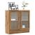 Bibliotecă, stejar artizanal, 82,5x30,5x80 cm, lemn prelucrat GartenMobel Dekor