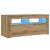 Dulap TV cu LED stejar artizanal 90x35x40 cm lemn prelucrat GartenMobel Dekor