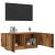 Dulap TV cu lumini LED lemn vechi 100x35x40 cm lemn prelucrat GartenMobel Dekor