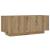 Dulap TV lumini LED stejar artizanal 100x35x40cm lemn prelucrat GartenMobel Dekor