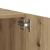 Dulap TV lumini LED stejar artizanal 100x35x40cm lemn prelucrat GartenMobel Dekor