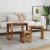 Mese suprapuse, 3 buc., lemn vechi, lemn prelucrat GartenMobel Dekor