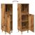 Dulap de baie, lemn vechi, 30x30x100 cm, lemn prelucrat GartenMobel Dekor