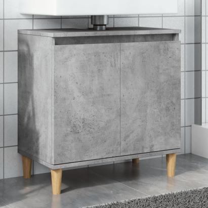 Dulap de chiuvetă, gri beton, 58x33x60 cm, lemn prelucrat GartenMobel Dekor