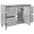 Dulap de chiuvetă, gri beton, 80x33x60 cm, lemn prelucrat GartenMobel Dekor