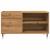 Dulap discuri stejar artizanal, 84,5x38x48 cm, lemn prelucrat GartenMobel Dekor
