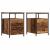 Noptiere, 2 buc, lemn vechi, 44x45x60 cm, lemn prelucrat GartenMobel Dekor