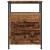 Noptiere, 2 buc, lemn vechi, 44x45x60 cm, lemn prelucrat GartenMobel Dekor
