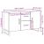 Dulap, lemn vechi, 100x36x60 cm, lemn prelucrat GartenMobel Dekor