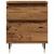 Noptiere, 2 buc., lemn vechi, 40x35x50 cm, lemn prelucrat GartenMobel Dekor