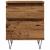 Noptiere, 2 buc., lemn vechi, 40x35x50 cm, lemn prelucrat GartenMobel Dekor